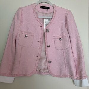 Zara Pink Jacket New With Tags